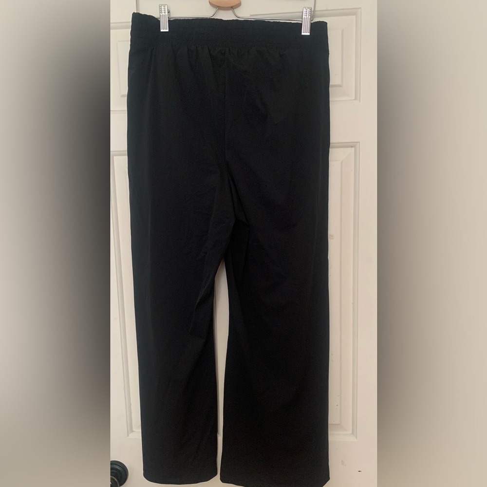 adyson parker black nylon wide leg pants